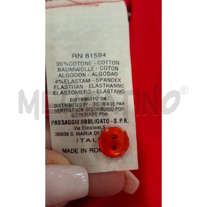 CAMICIA DONNA NARA CAMICIE ROSSA COTONE | Mercatino dell'Usato Salerno fratte 4