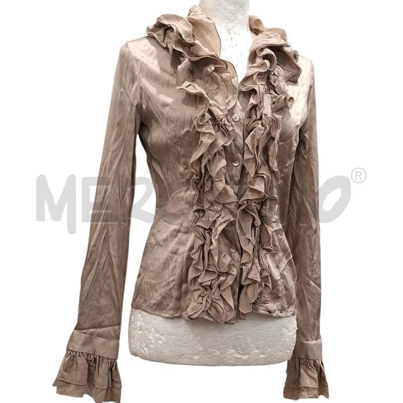 CAMICIA DONNA NARA CAMICIE TORTORA LUCIDO IN SETA | Mercatino dell'Usato Salerno fratte 1