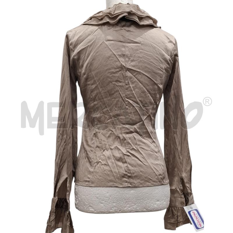 CAMICIA DONNA NARA CAMICIE TORTORA LUCIDO IN SETA | Mercatino dell'Usato Salerno fratte 2