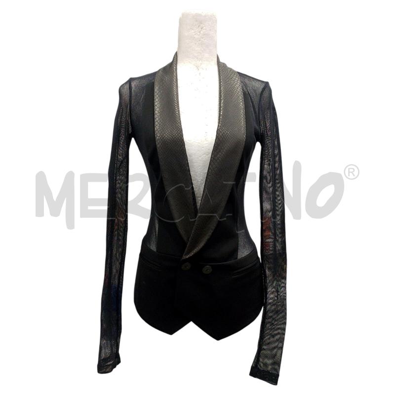 CAMICIA DONNA PINKO NERA EFFETTO TRAF. INS. SIMILPELLE | Mercatino dell'Usato Salerno fratte 1