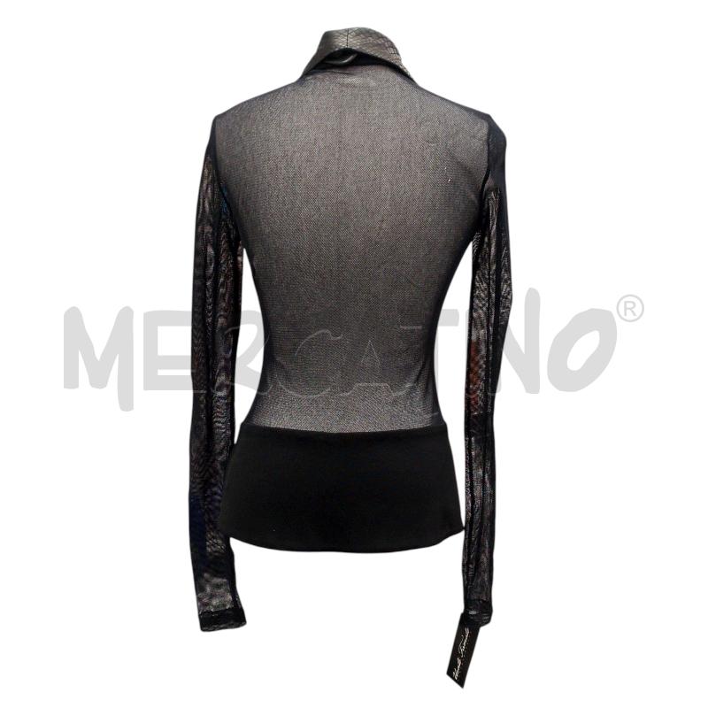 CAMICIA DONNA PINKO NERA EFFETTO TRAF. INS. SIMILPELLE | Mercatino dell'Usato Salerno fratte 2