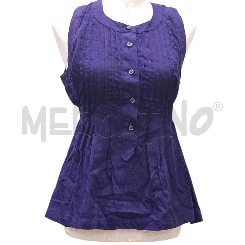 CAMICIA DONNA PIRELLI VIOLA A GIROMANICA COTONE | Mercatino dell'Usato Salerno fratte 1