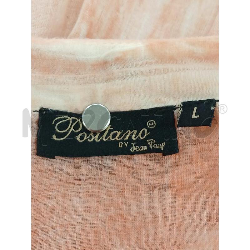CAMICIA DONNA POSITANO BY JEAN PAUL ROSA/PESCA MOTIVO MARINO COTONE | Mercatino dell'Usato Salerno fratte 3