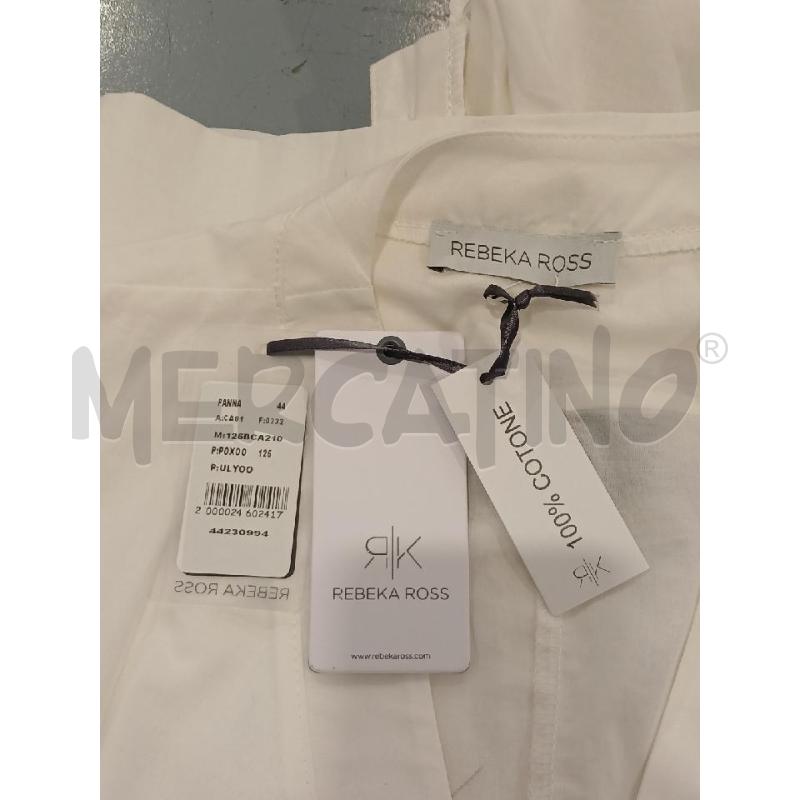 CAMICIA DONNA REBEKA ROSS COTONE BIANCA CART. | Mercatino dell'Usato Salerno fratte 3