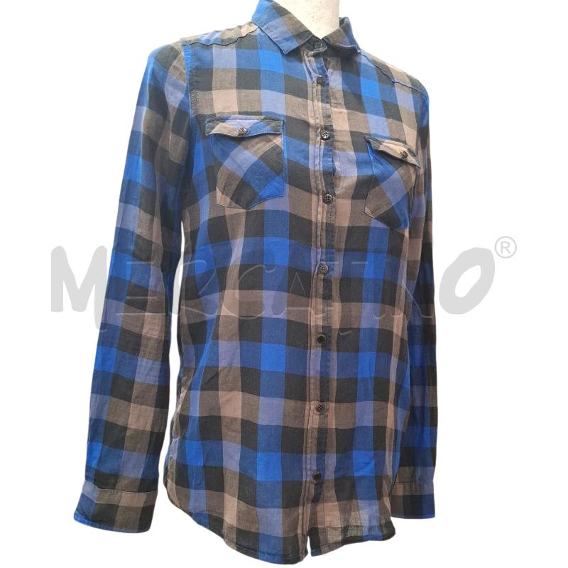CAMICIA DONNA SILVIAN HEACH QUADRONI BLU/NERI | Mercatino dell'Usato Salerno fratte 1