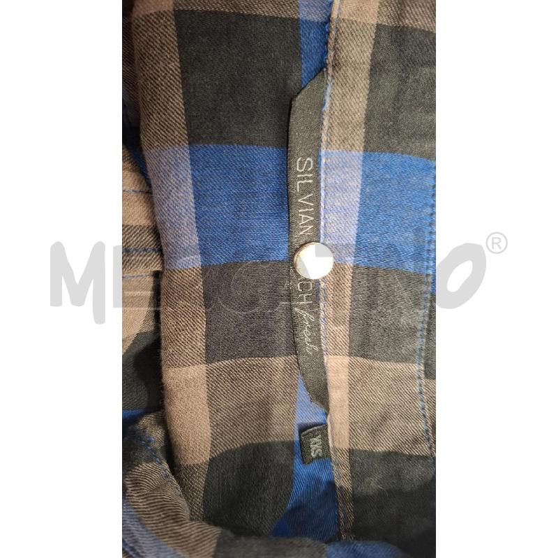 CAMICIA DONNA SILVIAN HEACH QUADRONI BLU/NERI | Mercatino dell'Usato Salerno fratte 3