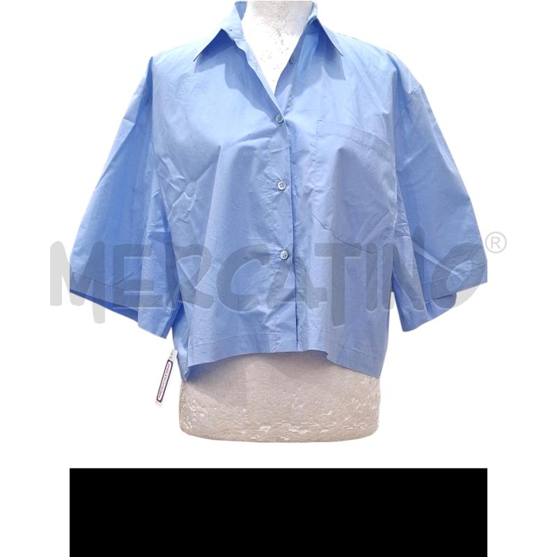 CAMICIA DONNA SOLOTRE CELESTE COTONE MOD. OVER | Mercatino dell'Usato Salerno fratte 1