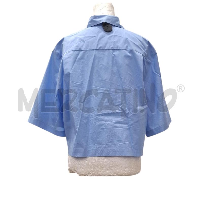 CAMICIA DONNA SOLOTRE CELESTE COTONE MOD. OVER | Mercatino dell'Usato Salerno fratte 2