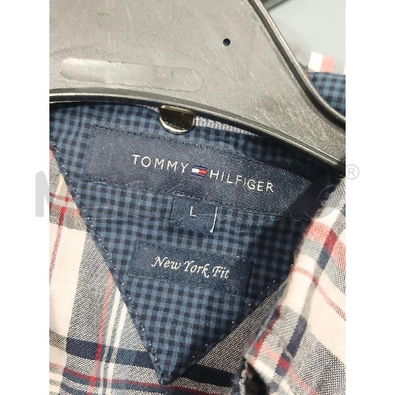 CAMICIA DONNA TOMMY HILFIGER QUADRI BLU TG L | Mercatino dell'Usato Salerno fratte 3