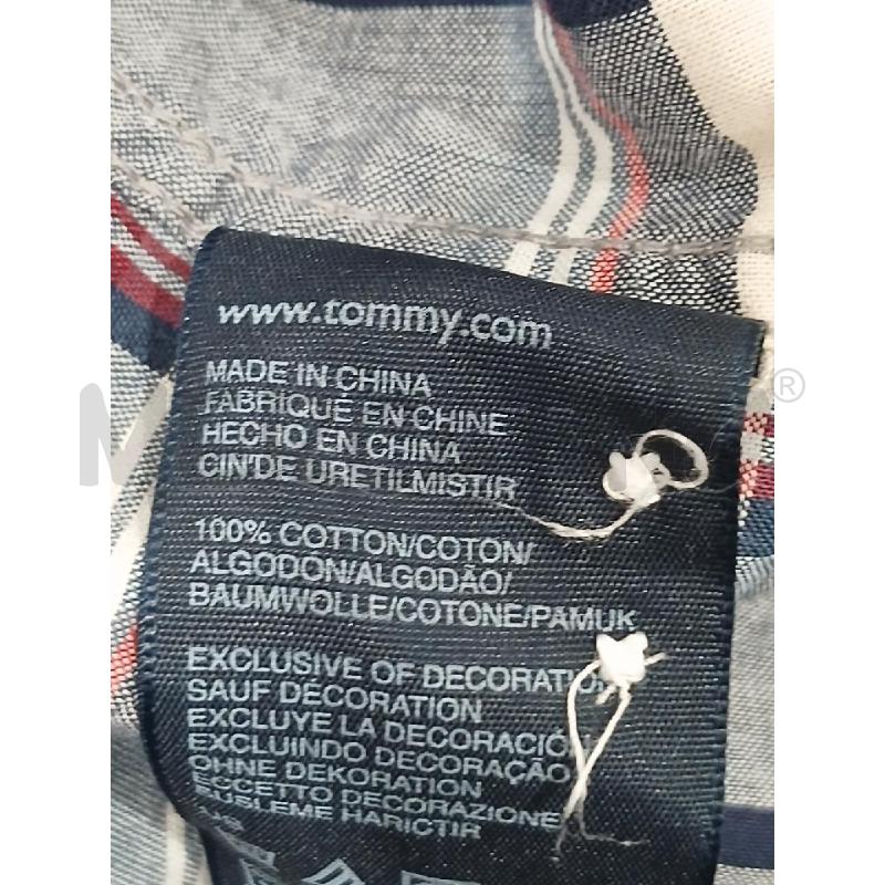 CAMICIA DONNA TOMMY HILFIGER QUADRI BLU TG L | Mercatino dell'Usato Salerno fratte 4