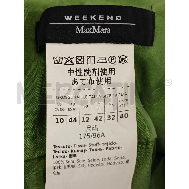 CAMICIA DONNA WEEKEND MAX MARA VERDE 100X100 SETA | Mercatino dell'Usato Salerno fratte 3