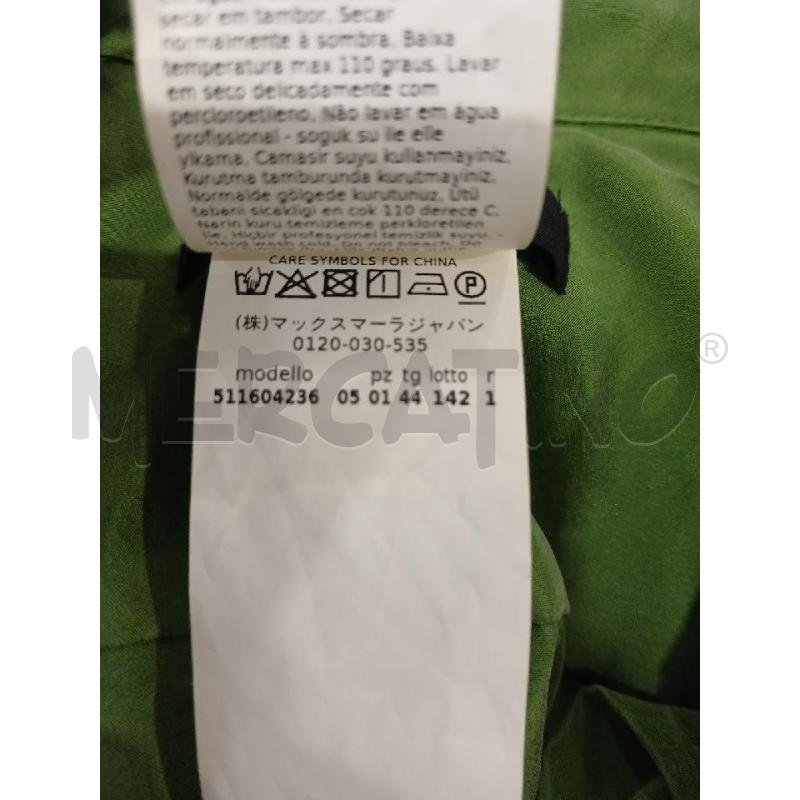 CAMICIA DONNA WEEKEND MAX MARA VERDE 100X100 SETA | Mercatino dell'Usato Salerno fratte 4