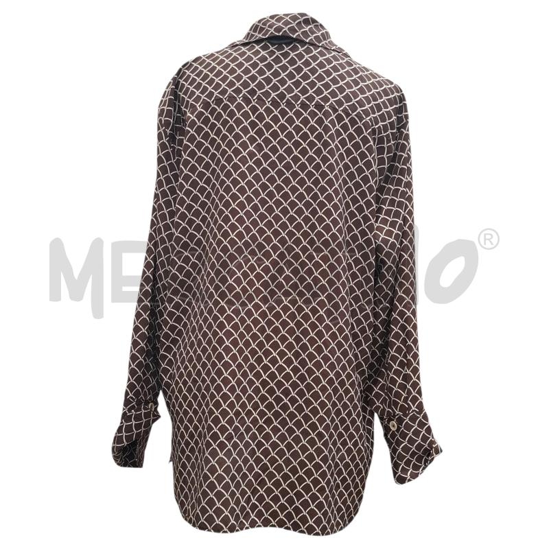 CAMICIA DONNA ZRA MARRONE FANT. BIANCA CARTELL. | Mercatino dell'Usato Salerno fratte 2