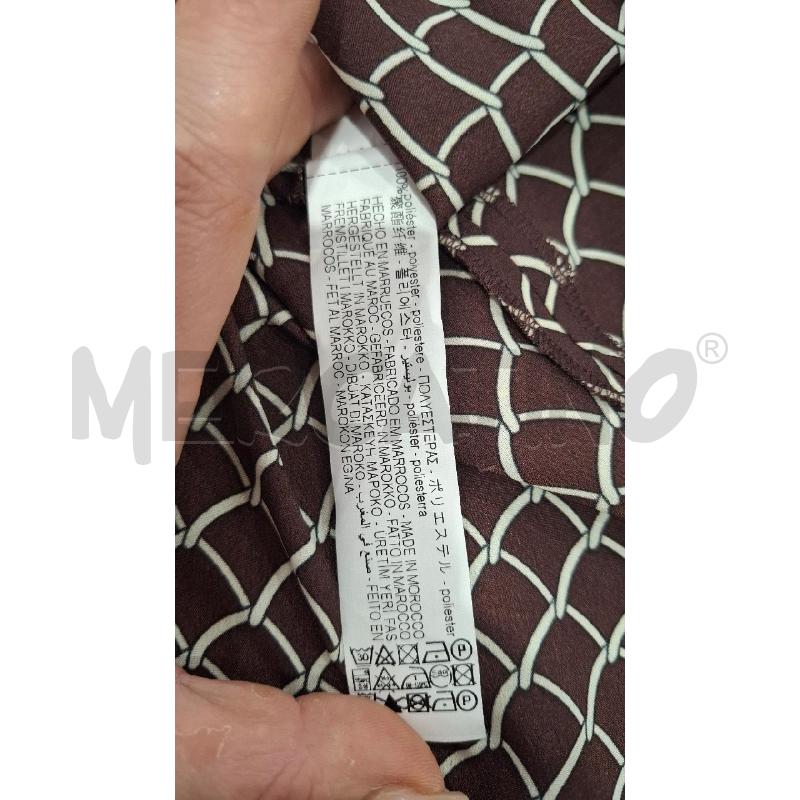 CAMICIA DONNA ZRA MARRONE FANT. BIANCA CARTELL. | Mercatino dell'Usato Salerno fratte 4