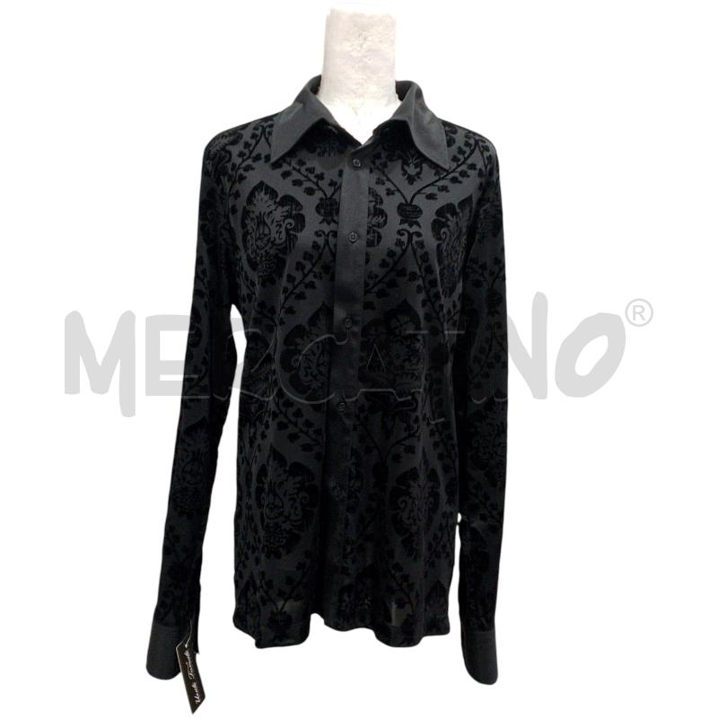 CAMICIA U/D RICHMOND X NERA DAMASCATA TG 50 | Mercatino dell'Usato Salerno fratte 1