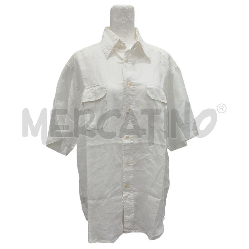 CAMICIA UOMO BIANCA PURO LINO | Mercatino dell'Usato Salerno fratte 1