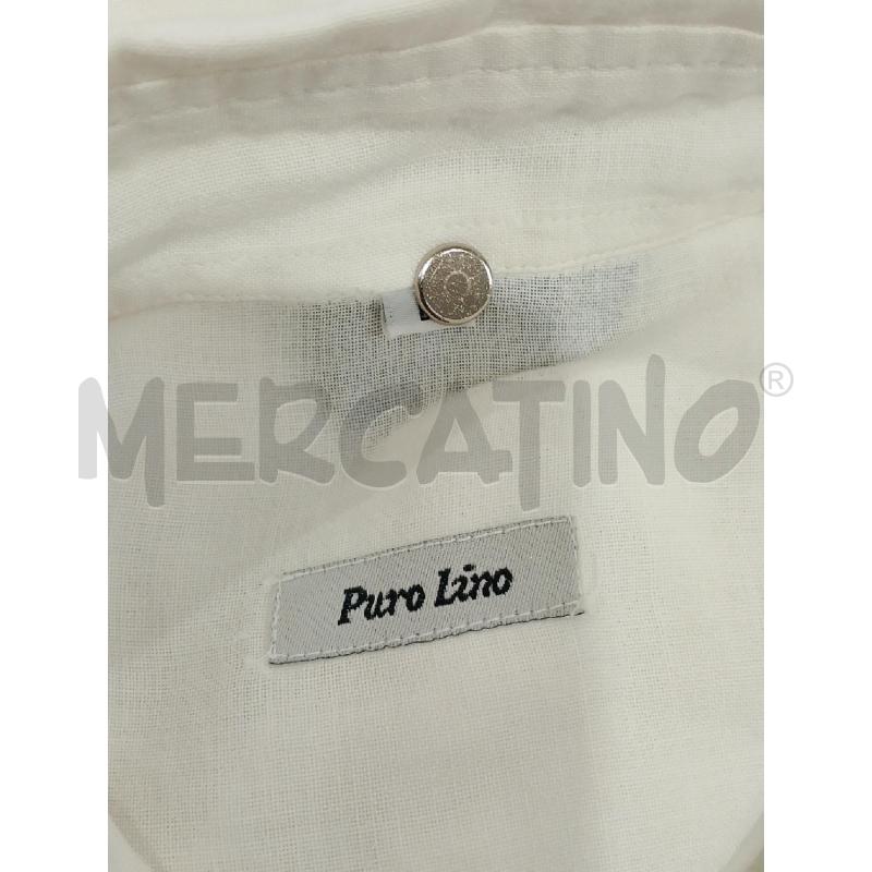 CAMICIA UOMO BIANCA PURO LINO | Mercatino dell'Usato Salerno fratte 3