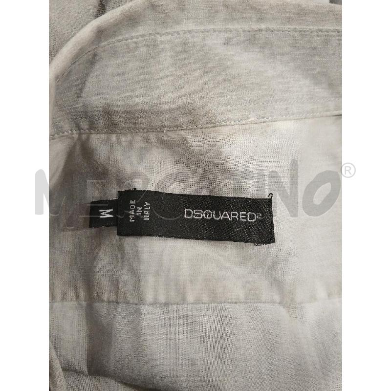 CAMICIA UOMO DSQUARED2 GRIGIA SFUM. 100X100 COTONE TG.M | Mercatino dell'Usato Salerno fratte 3