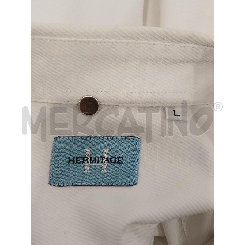 CAMICIA UOMO HERMITAGE COTONE BIANCA | Mercatino dell'Usato Salerno fratte 3