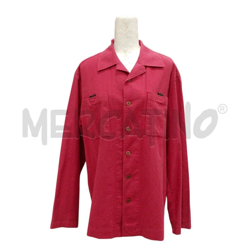 CAMICIA UOMO MEYBA 1948 ROSSA MISTO COTONE E LINO | Mercatino dell'Usato Salerno fratte 1