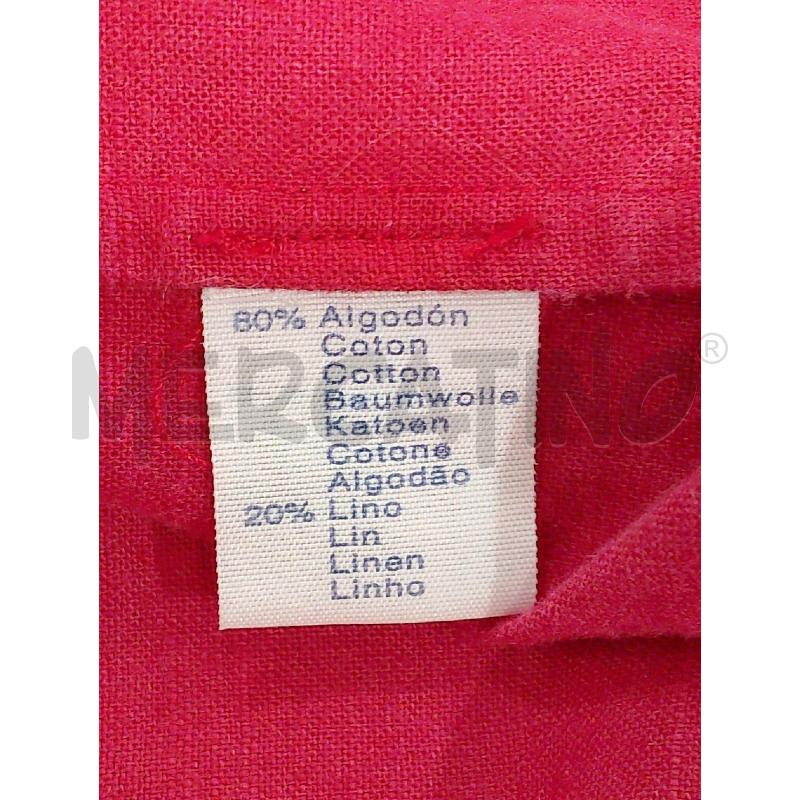 CAMICIA UOMO MEYBA 1948 ROSSA MISTO COTONE E LINO | Mercatino dell'Usato Salerno fratte 5