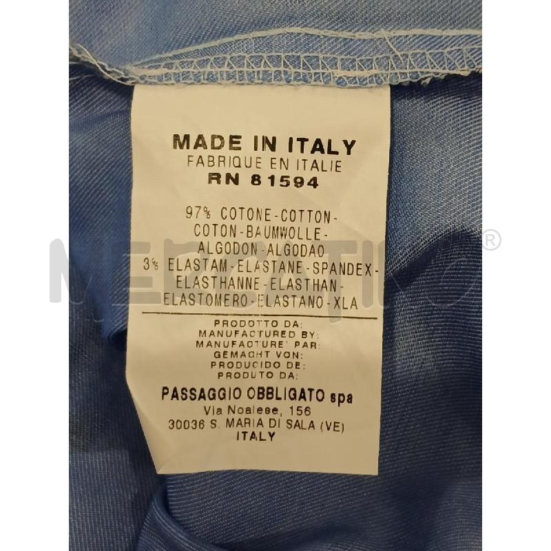 CAMICIA UOMO NARA CAMICIE CELESTE COLLO BIANCO | Mercatino dell'Usato Salerno fratte 4