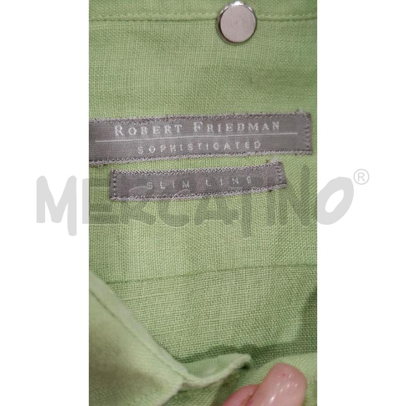 CAMICIA UOMO ROBERT FRIEDMAN VERDE ACIDO | Mercatino dell'Usato Salerno fratte 3