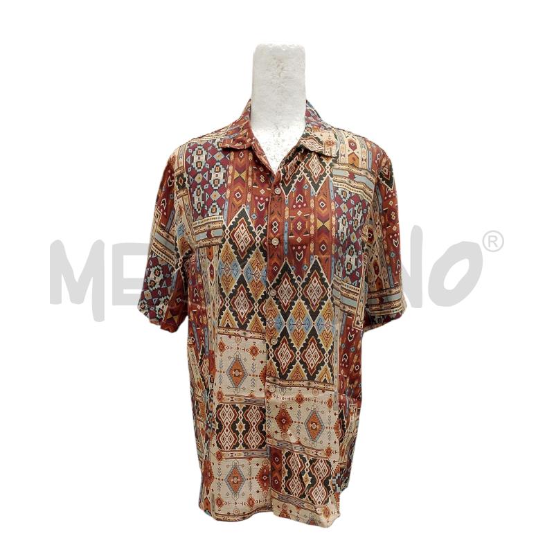 CAMICIA UOMO TOOCO FANT GEO MARRONE BEIGE | Mercatino dell'Usato Salerno fratte 1