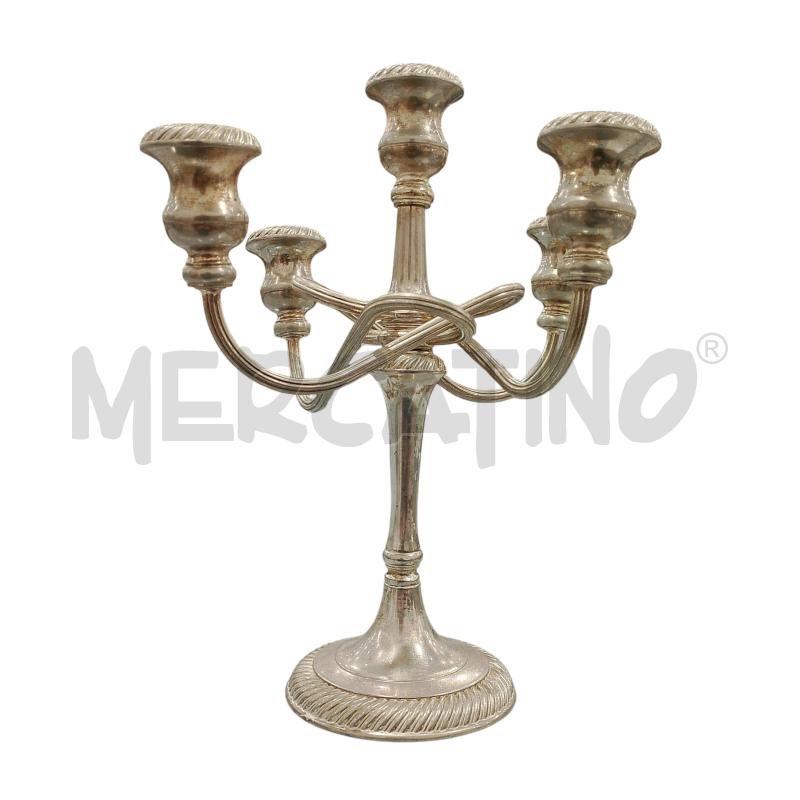 CANDELABRO 5 LUCI BRACCIA ANNODATE | Mercatino dell'Usato Salerno fratte 1