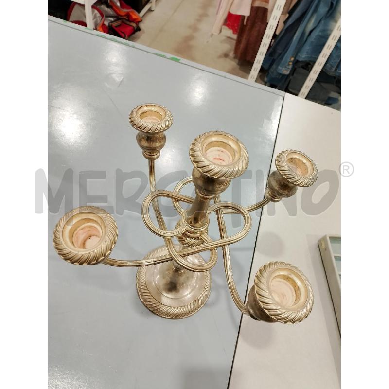 CANDELABRO 5 LUCI BRACCIA ANNODATE | Mercatino dell'Usato Salerno fratte 2