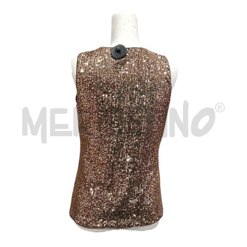 CANOTTA DONNA ARTIGLI PAILLETTES DORATE | Mercatino dell'Usato Salerno fratte 2