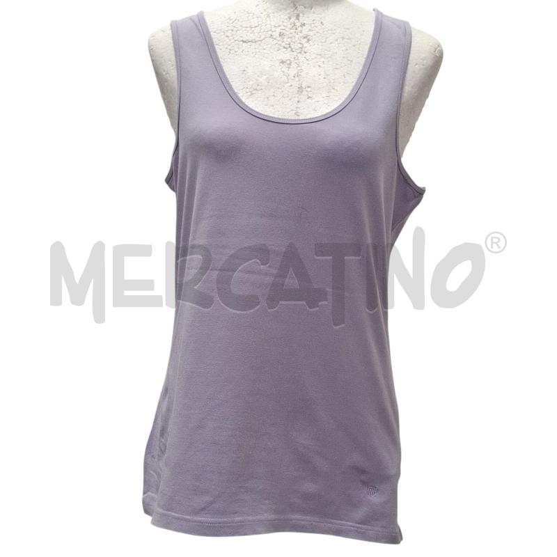CANOTTA DONNA BASEFILD WOMAN LILLA COTONE | Mercatino dell'Usato Salerno fratte 1