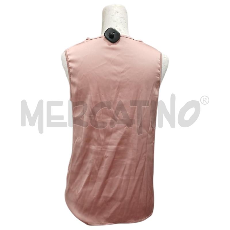 CANOTTA DONNA DORABELLA ROSA MERLETTO NERO TG.S | Mercatino dell'Usato Salerno fratte 2