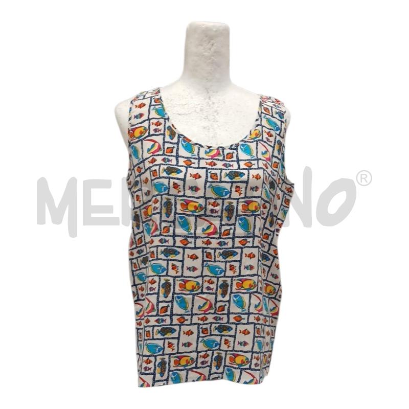 CANOTTA DONNA KAREL 100X100 SETA FANT PESCIOLINI | Mercatino dell'Usato Salerno fratte 1