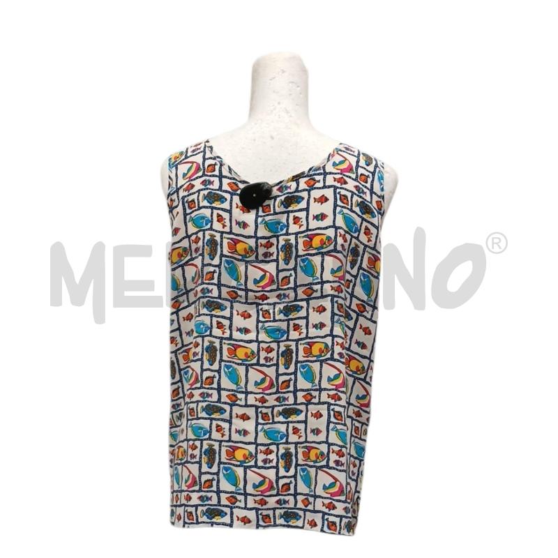 CANOTTA DONNA KAREL 100X100 SETA FANT PESCIOLINI | Mercatino dell'Usato Salerno fratte 2