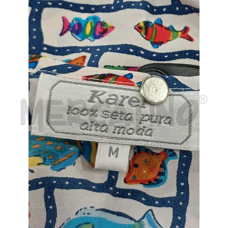 CANOTTA DONNA KAREL 100X100 SETA FANT PESCIOLINI | Mercatino dell'Usato Salerno fratte 3