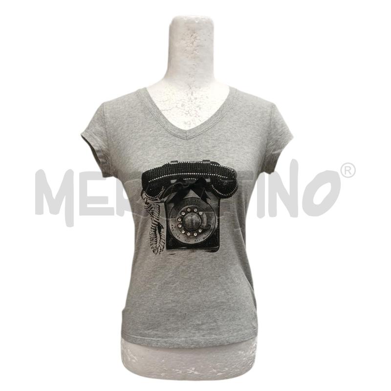 CANOTTA DONNA LIU JO GRIGIA TEL. NERO 95X100 COTONE | Mercatino dell'Usato Salerno fratte 1