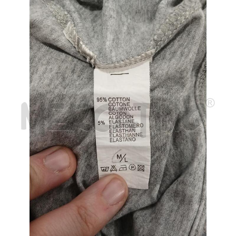 CANOTTA DONNA LIU JO GRIGIA TEL. NERO 95X100 COTONE | Mercatino dell'Usato Salerno fratte 4