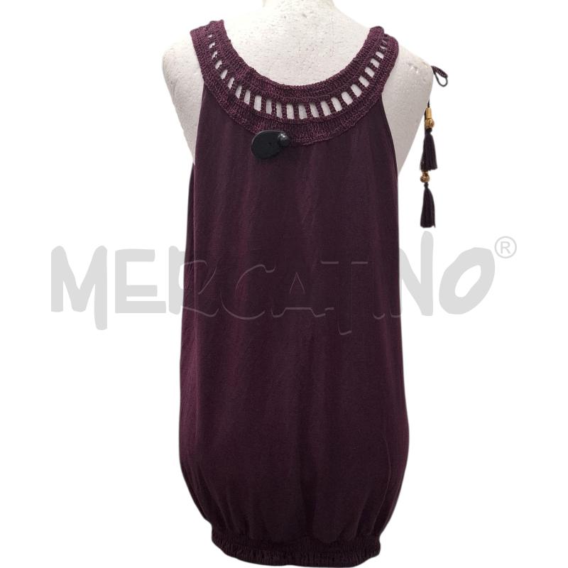CANOTTA DONNA MARELLA COLOR PRUGNA | Mercatino dell'Usato Salerno fratte 2