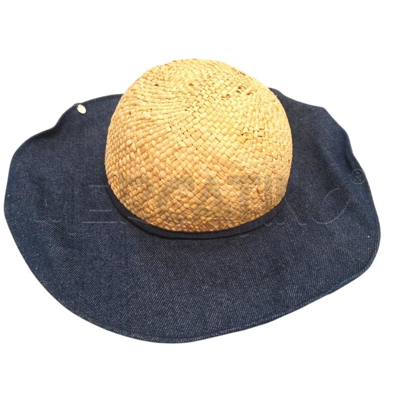 CAPPELLO DONNA MARINA RINALDI PAGLIA CONTORNO JEANSATO | Mercatino dell'Usato Salerno fratte 1