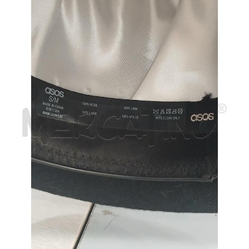 CAPPELLO UOMO ASOS A BOMBETTA IN LANA NERO  | Mercatino dell'Usato Salerno fratte 3