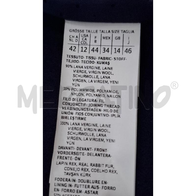 CAPPOTTO DONNA INTREND BLU NAVY PELLICCIOTTO AVANTI MISTO LANA | Mercatino dell'Usato Salerno fratte 4