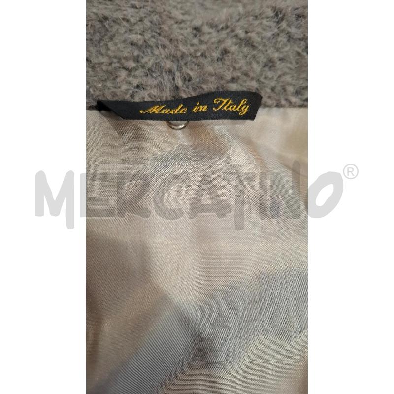 CAPPOTTO DONNA MADE IN ITALY GRIGIO/MARRONCINO IN ALPACA | Mercatino dell'Usato Salerno fratte 3