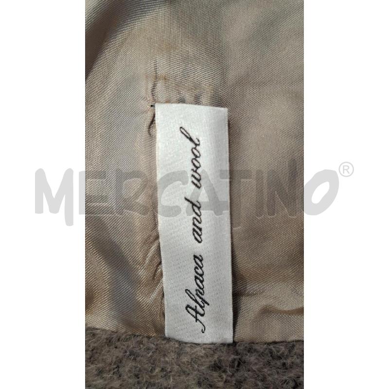 CAPPOTTO DONNA MADE IN ITALY GRIGIO/MARRONCINO IN ALPACA | Mercatino dell'Usato Salerno fratte 4