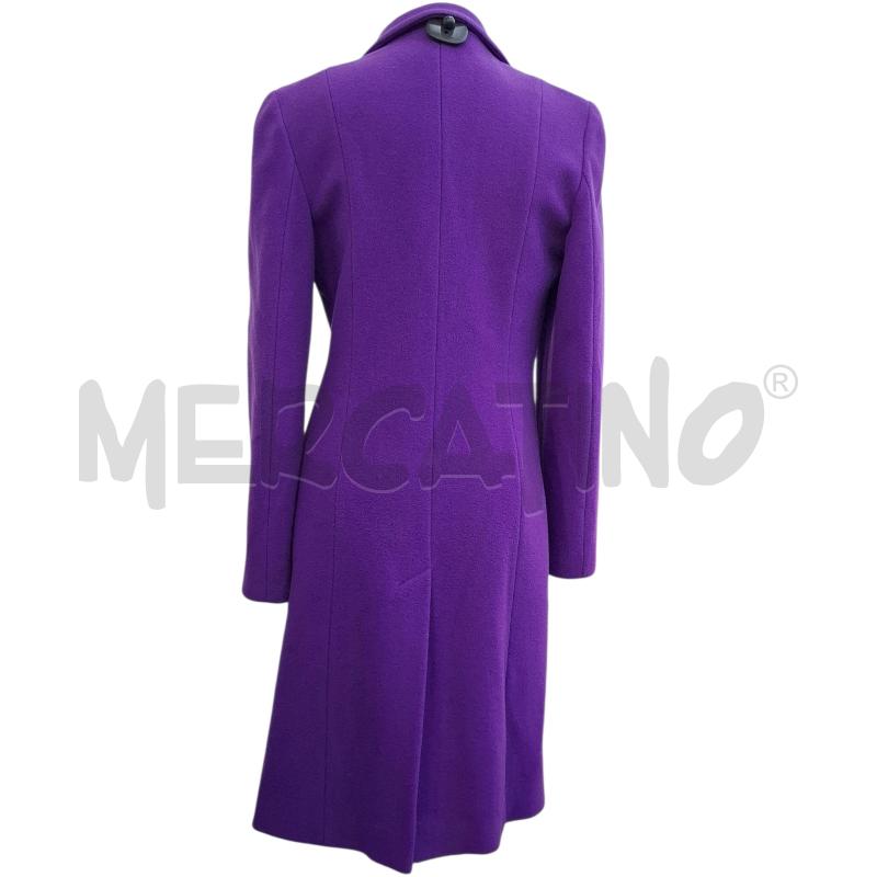 CAPPOTTO DONNA MOSCHINO JEANS 100X100 LANA VIOLA | Mercatino dell'Usato Salerno fratte 2