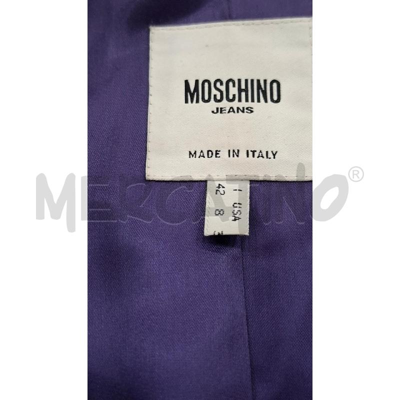 CAPPOTTO DONNA MOSCHINO JEANS 100X100 LANA VIOLA | Mercatino dell'Usato Salerno fratte 3