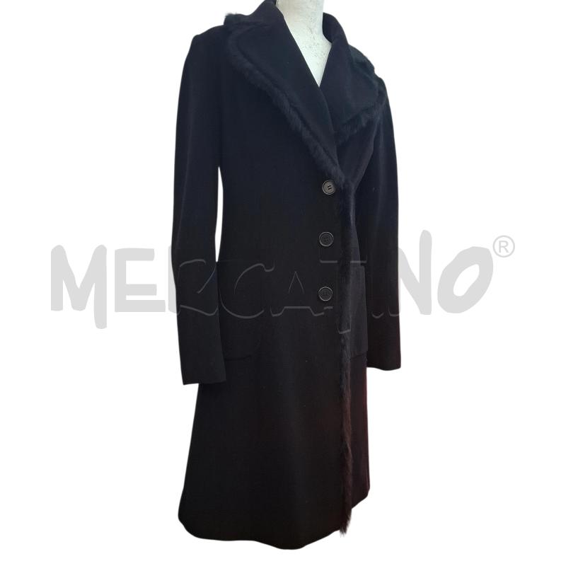 CAPPOTTO DONNA NUVOLA NERO MISTO LANA | Mercatino dell'Usato Salerno fratte 1