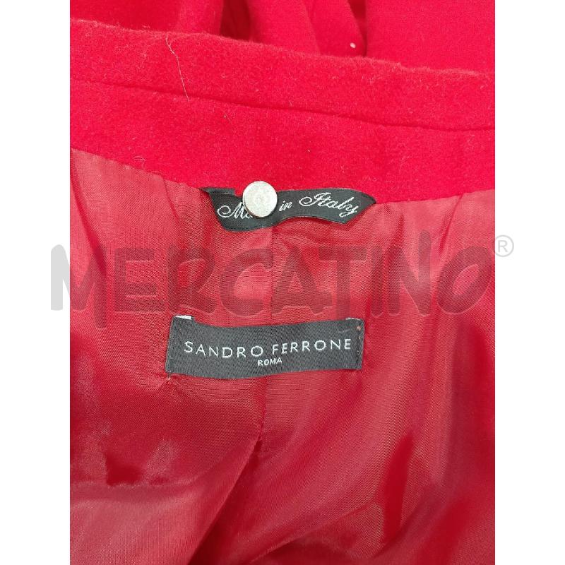 CAPPOTTO DONNA SANDRO FERRONE ROSSO | Mercatino dell'Usato Salerno fratte 3