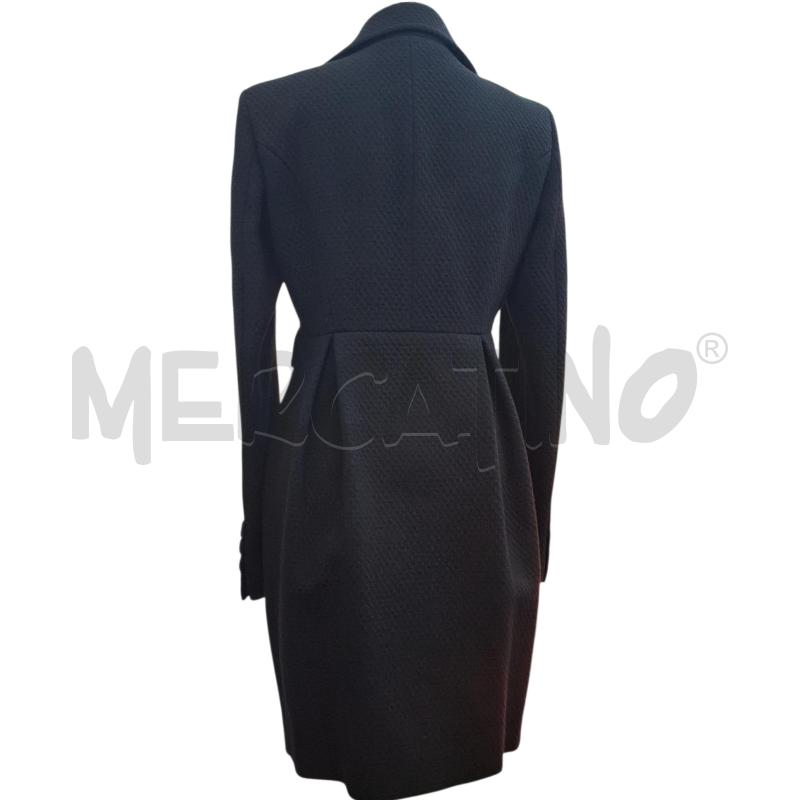 CAPPOTTO DONNA SIVIGLIA NERO TRAMA NIDO D'APE | Mercatino dell'Usato Salerno fratte 2