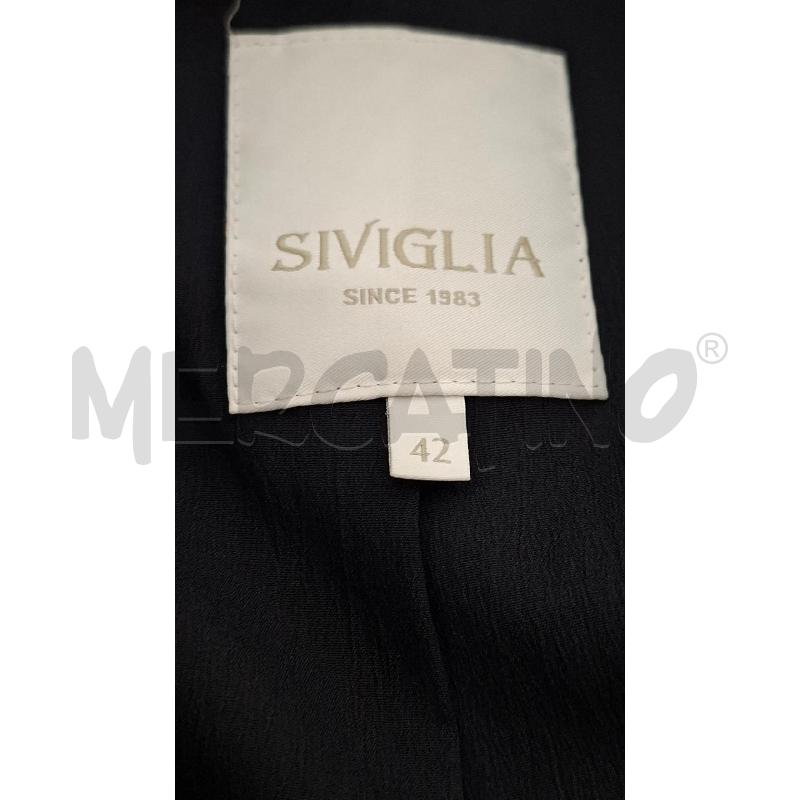 CAPPOTTO DONNA SIVIGLIA NERO TRAMA NIDO D'APE | Mercatino dell'Usato Salerno fratte 3